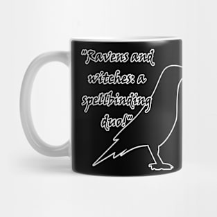 Ravens and witches: a spellbinding duo! Mug